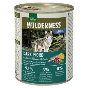 REAL NATURE WILDERNESS karma mokra pies, adult, Dark Fjord, łosoś z reniferem i kaczką 6x800 g