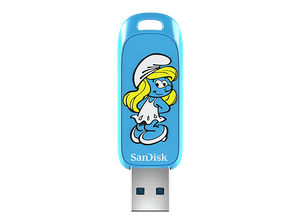 Pamięć USB SANDISK Smurfs 256GB Niebieski