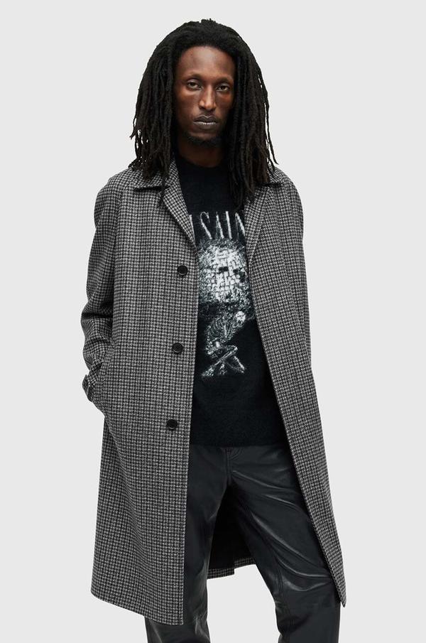 AllSaints płaszcz wełniany GOODMAN