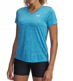 UNDER ARMOUR damska koszulka treningowa Tech SSV Twist niebieska (L)