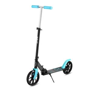 NILS EXTREME hulajnoga młodzieżowa z kauczukowymi kołami HM1302 czarna/niebieska