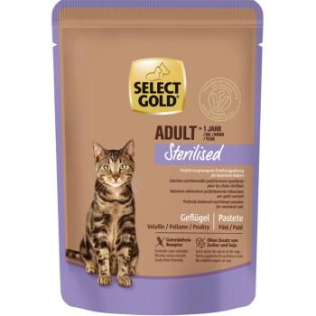 SELECT GOLD karma mokra Adult Sterilised Poultry 12x85 g