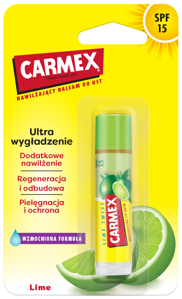 CARMEX Nawilżający Balsam do Ust Classic w Sztyfcie Lime Twist