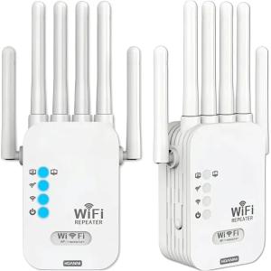 WZMACNIACZ SYGNAŁU Wi-Fi REPEATER DUŻA MOC 300Mb/s - 6 x ANTENA Koanni