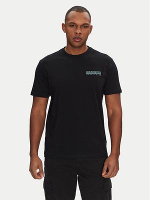 Napapijri T-Shirt S-Vignoni NP0A4ILX Czarny Regular Fit
