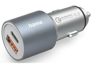 Ładowarka samochodowa HAMA Power Delivery (PD) Qualcomm USB-C 1x QC USB-A 38W