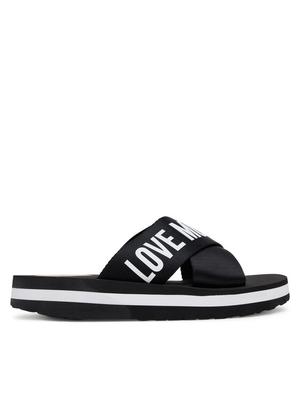 LOVE MOSCHINO Klapki JA28324G0MIX3000 Czarny