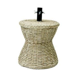 Dekorowany stojak pod choinkę 43 cm brązowy
