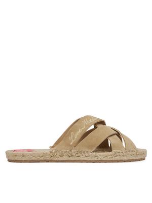 LOVE MOSCHINO Klapki JA28362G0MIG0104 Beżowy