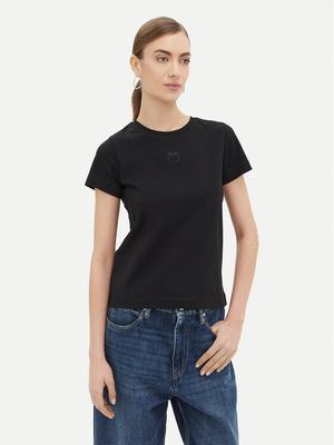 PINKO T-Shirt Bussolotto 100355 Czarny Regular Fit