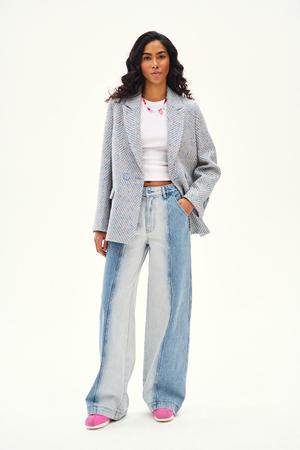 Szerokie spodnie jeansowe Secret Shine
