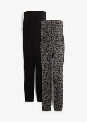 Legginsy ciążowe z bawełny organicznej  (2 pary)