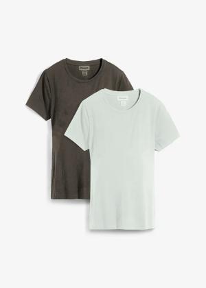 T-shirt ciążowy i do karmienia piersią (2 szt.), bawełna organiczna