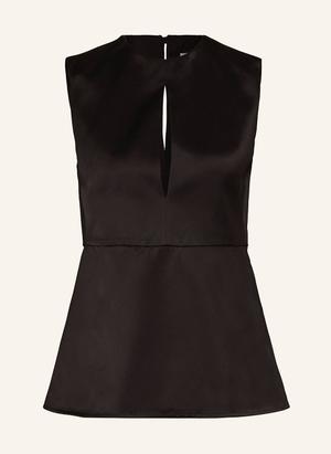 Jil Sander Top Z Wycięciami schwarz