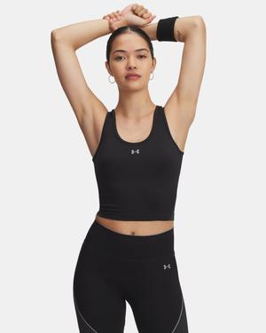 Under Armour Vanish Seamless Tank damski top treningowy bez rękawów czarny (S)