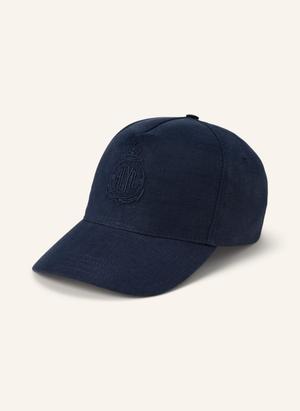 Ralph Lauren Purple Label Czapka Z Jedwabiu I Lnu blau