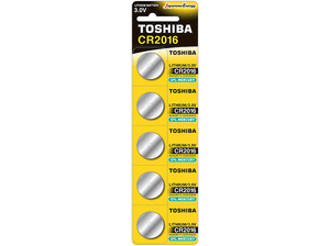 Baterie TOSHIBA CR2016 5 szt.