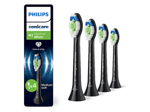 Końcówki do szczoteczki PHILIPS SONICARE Optimal White HX6064/88 4szt. Czarny