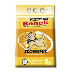 Żwirek Bentonitowy Zbrylający Dla Kota Super Benek Economic 5l