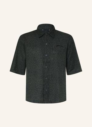 Allsaints Koszula Z Krótkim Rękawem Leopardo, Krój Oversize schwarz