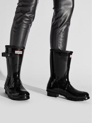 Hunter Kalosze Original Gloss Short WFS1000RGL Czarny