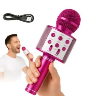 MIKROFON Z GŁOŚNIKIEM KARAOKE GŁOŚNIK Z MIKROFONEM BEZPRZEWODOWY BLUETOOTH
