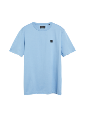 T-shirt z cienkiego dżerseju z naszywką z logo