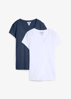 T-shirt z czystej bawełny organicznej  (2 szt.)