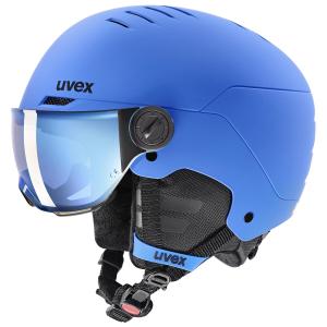 Kask narciarski dziecięcy UVEX Rocket junior Visor niebieski (54-58)
