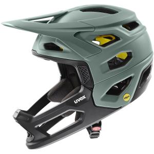 UVEX Kask rowerowy Full Face Revolt z MIPS zielony (57-61)