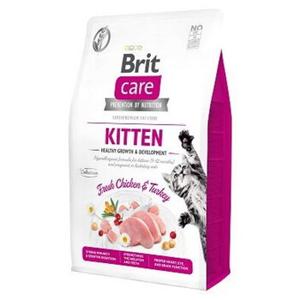 Brit Karma sucha dla kotów Care Healthy Growth Kitten Kurczak i indyk 2x7 kg