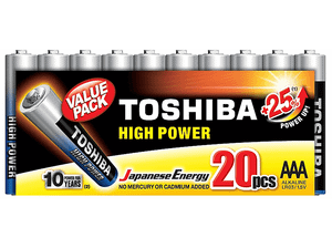 Baterie TOSHIBA High Power AAA 20 szt.