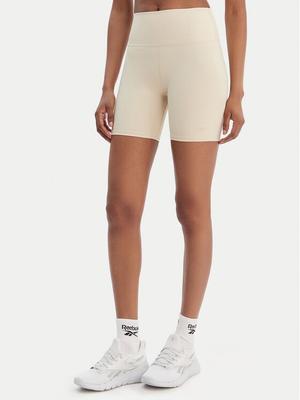 Reebok Szorty sportowe Reebok x Ewa Chodakowska RK25618CCW Beżowy Slim Fit