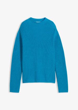 Sweter prążkowany z czystej bawełny organicznej