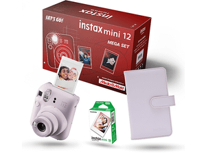 Aparat FUJIFILM Instax mini 12 Mega Set (album + wkłady) Fioletowy