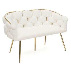 Sofa glamour BALLOON | Boucle | Biały #7 | DC-KT9118