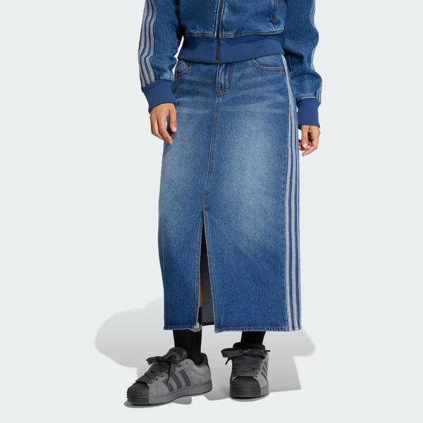 SPÓDNICA 3 STRIPES PENCIL DENIM