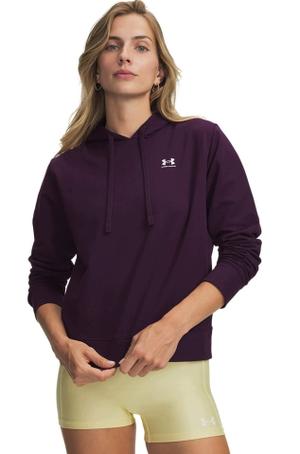 UNDER ARMOUR bluza damska z kapturem Sport Terry Hoodie fioletowa (M)