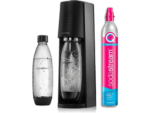 Saturator SODASTREAM Terra Black + nabój CO2 2 Butelki Fuse 1L Czarny