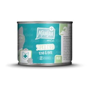 MjAMjAM mokra karma dla kota dorosłego VetCat Dieta, Sterylizowany Wołowina & Kaczka 6x200 g