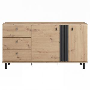 Komoda 165 (D) MADIS Dąb artisan / antracyt (2d3s) | SZYBKA WYSYŁKA
