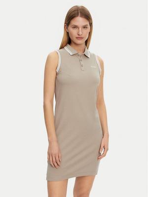 Guess Sukienka codzienna V5GK04 KCOK1 Khaki Regular Fit