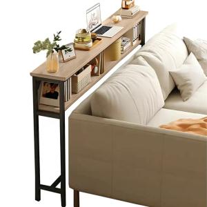 KONSOLA STOLIK LOFT ZA KANAPĘ REGAŁ PÓŁKA DO SALONU DĄB SONOMA 102x100x20