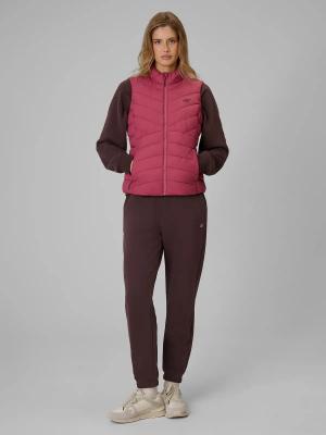4F Kamizelka puchowa pikowana damska F371 CITY JACKETS różowa (S)