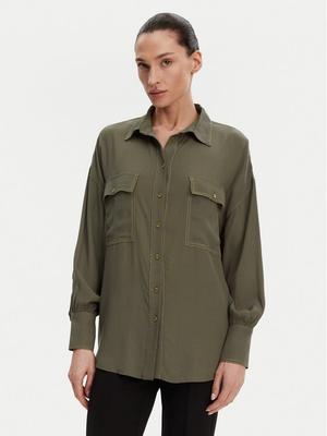 ACCESS FASHION Koszula 53-7006-394 Zielony Relaxed Fit