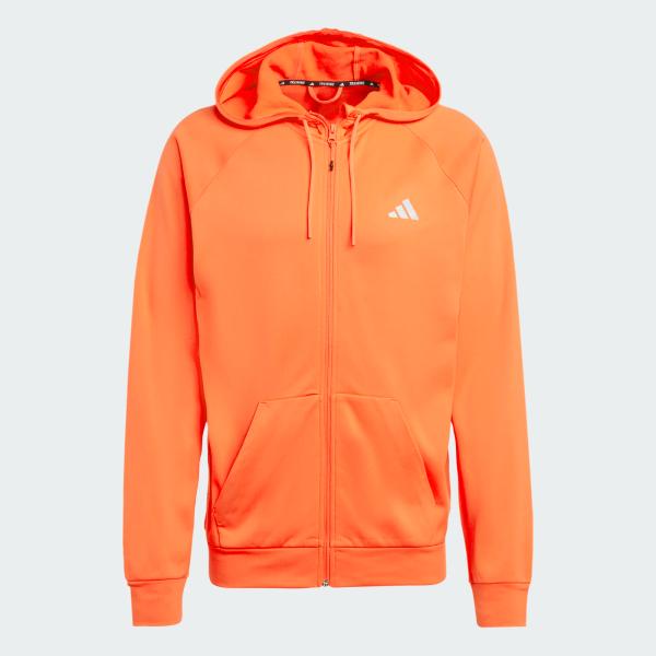 ADIDAS bluza dresowa męska na zamek z kapturem IW8397 czerwona (XL)