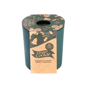 Świeca sojowa w szkle Ginger Cookie zielony