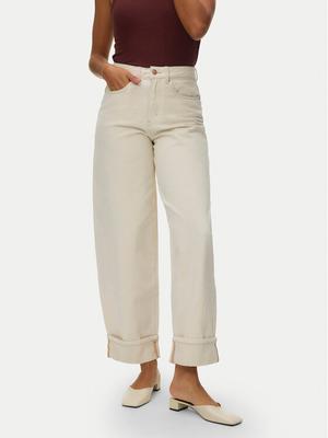 Vero Moda Jeansy Zelda 10339347 Beżowy Wide Leg