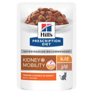 Hill's Prescription Diet k/d + Mobility Feline z kurczakiem 12x85 g