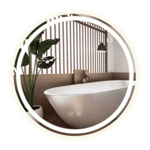 Lustro Łazienkowe Podświetlane Led Rea Bas 70 cm Anti-Fog Okrągłe Ścienne